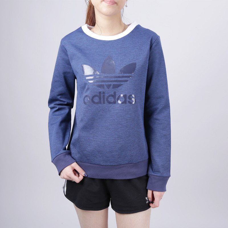 adidas阿迪达斯三叶草17年春季新款女子休闲套头衫BJ8293 BJ8293 XS(成人）