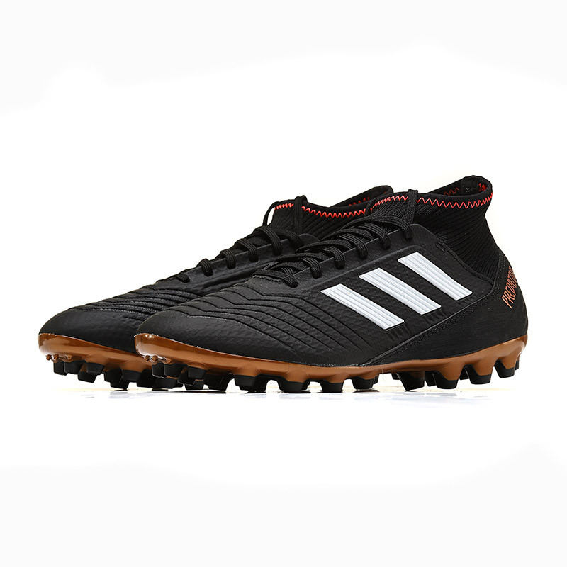 adidas阿迪达斯男子足球鞋18新款PREDATOR猎鹰AG足球运动鞋CP9306 黑色 42.5码
