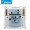 Midea/美的电工86型 E03雅白系列 三孔 五孔 单双控开关面板墙壁插座电脑电视套装 E03雅白 E03K21双开单控