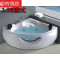 三角形扇形双人浴缸1.1/1.2/1.3/1.4/1.5/1.6米恒温冲浪按摩浴盆 ≈1.1m 按摩冲浪（带玻璃）