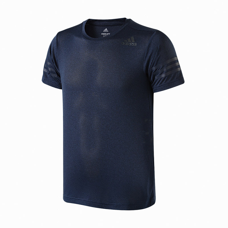 adidas阿迪达斯男子短袖T恤2018新款综合训练休闲运动服CW3928 XL 蓝色