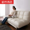 双人皮艺沙发床多功能折叠沙发日式简约小户型客厅两用 咖啡色