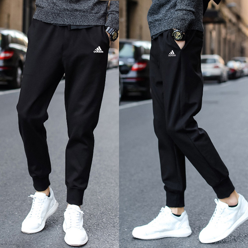 阿迪达斯adidas男裤冬季针织保暖收口小脚裤休闲长裤-BP8742 XXL BK7433