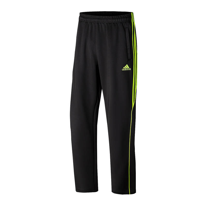 阿迪达斯2017秋季新款男装运动长裤休闲跑步针织裤 XXL 黑绿半条纹(南韩丝)