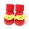 贝迪牛+新年新款大红色加厚宝宝鞋袜0-9-18个月秋冬季保暖防滑婴儿袜 9-18个月 喜庆小鱼地板鞋袜