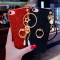 iPhone6plus手机壳苹果6s保护套A1699软边A1700指环扣a1586潮女款 5.5玫红色星星