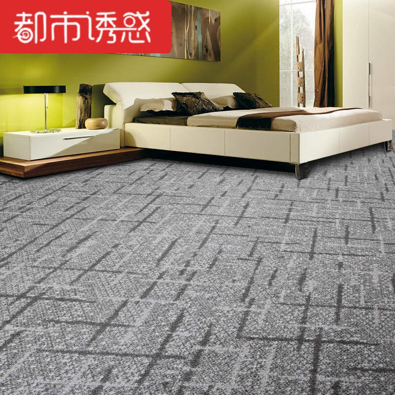 自粘地毯纹pvc地板革加厚防滑防水家用塑胶地板防火地纸地板胶 默认尺寸 H-3011