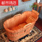 香柏木桶浴桶泡澡木桶洗澡桶沐浴桶木质浴盆浴缸实木 圆款1.1米