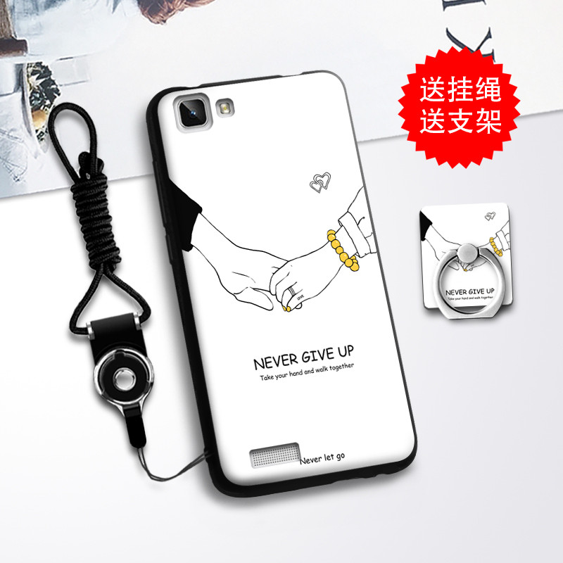 vivoy27手机壳viovy927软胶viviy女丫潮男vivoxy挂绳vivov套韩国 执子之手+挂绳+支架
