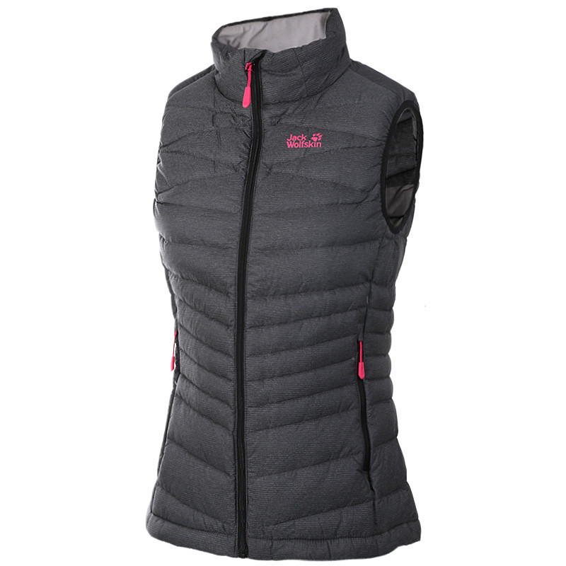Jack Wolfskin/狼爪 女士马甲 新款户外运动防风保暖轻薄羽绒背心5009561 M 5009561-6000