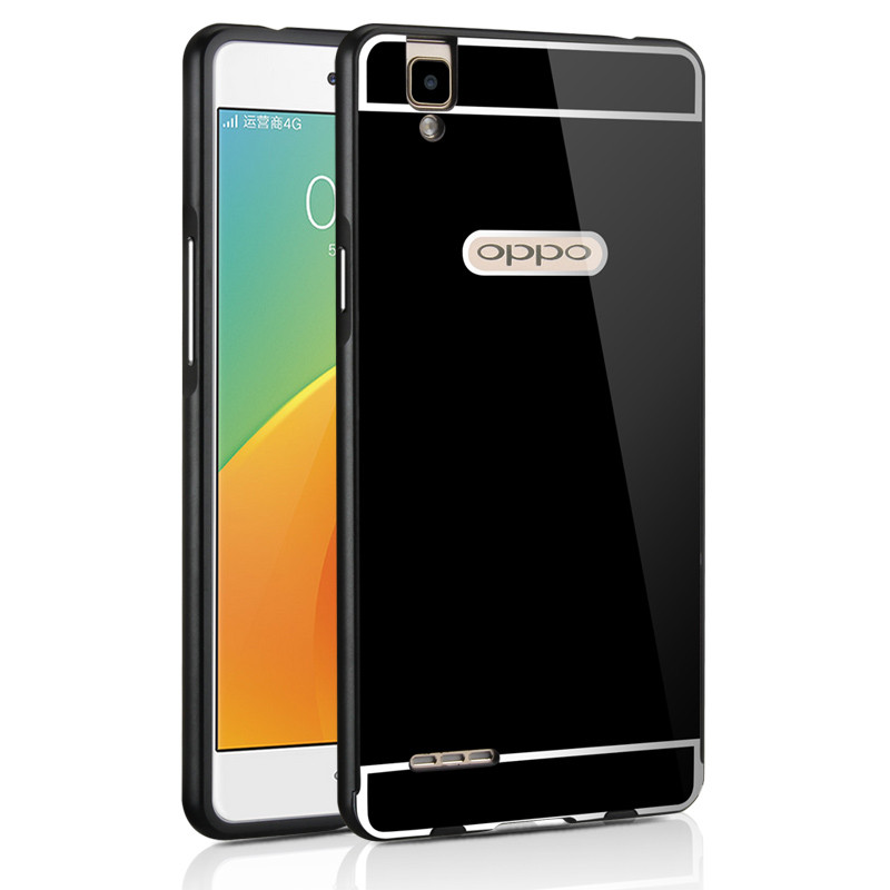 oppoa53手机壳oppoa53t手机保护套欧珀a53m金属边框外壳男女款 黑色-送高清膜