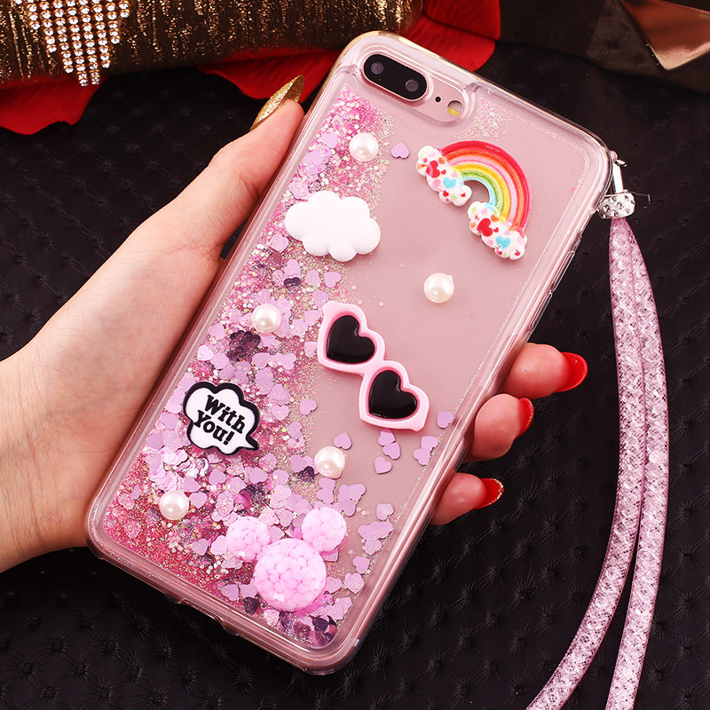 oppor11手机壳oppor11全包0pp0R外套rII防摔211软壳oppr11O镶 粉眼镜+粉沙链