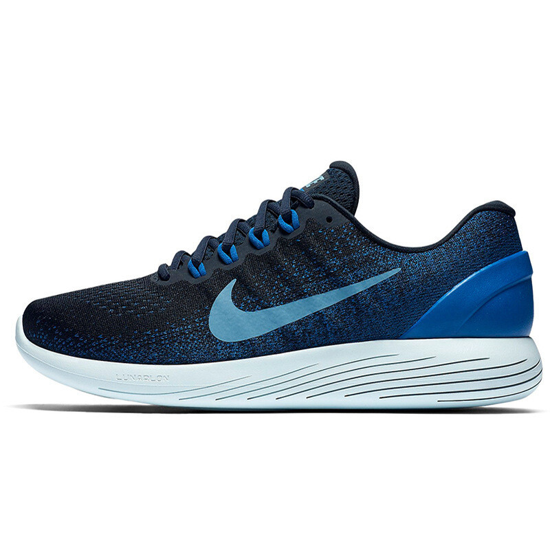 Nike耐克男鞋2017新款登月9代跑鞋减震超轻飞线跑步鞋904715-001 深黑904715-402 45