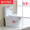 新款彩色马桶家用座便器陶瓷彩金洁具200/250/350坑距坐便器 其他/other 白色抗菌智洁釉+脲醛盖板