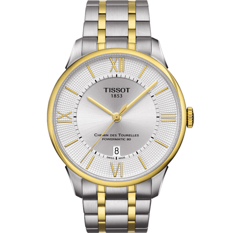 天梭(Tissot)手表杜鲁尔系列商务休闲男士腕表机械男表 T099.407.22.038.00