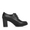 Belle/百丽2018春新品专柜同款黑色英伦风油皮牛皮女皮鞋BDPC1AM8 黑色 37码