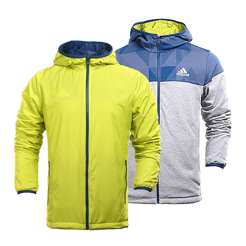 阿迪达斯adidas新款两面运动休闲男装连帽夹克-AY4534 2XL AY4534