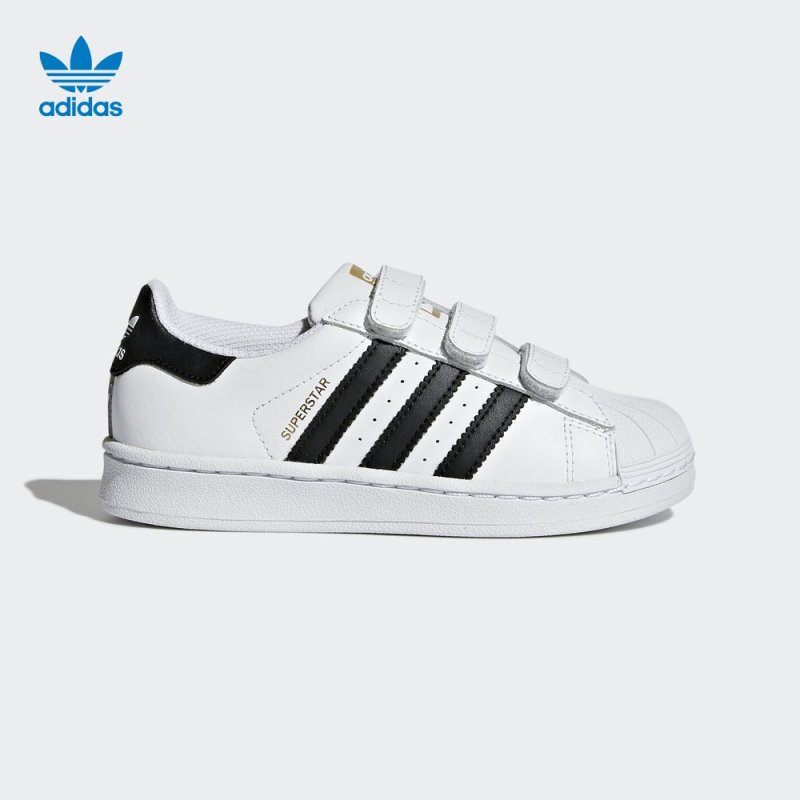 adidas kids 阿迪达斯儿童鞋2018春季新款男小童魔术贴运动跑步童鞋 青少年鞋CQ0000