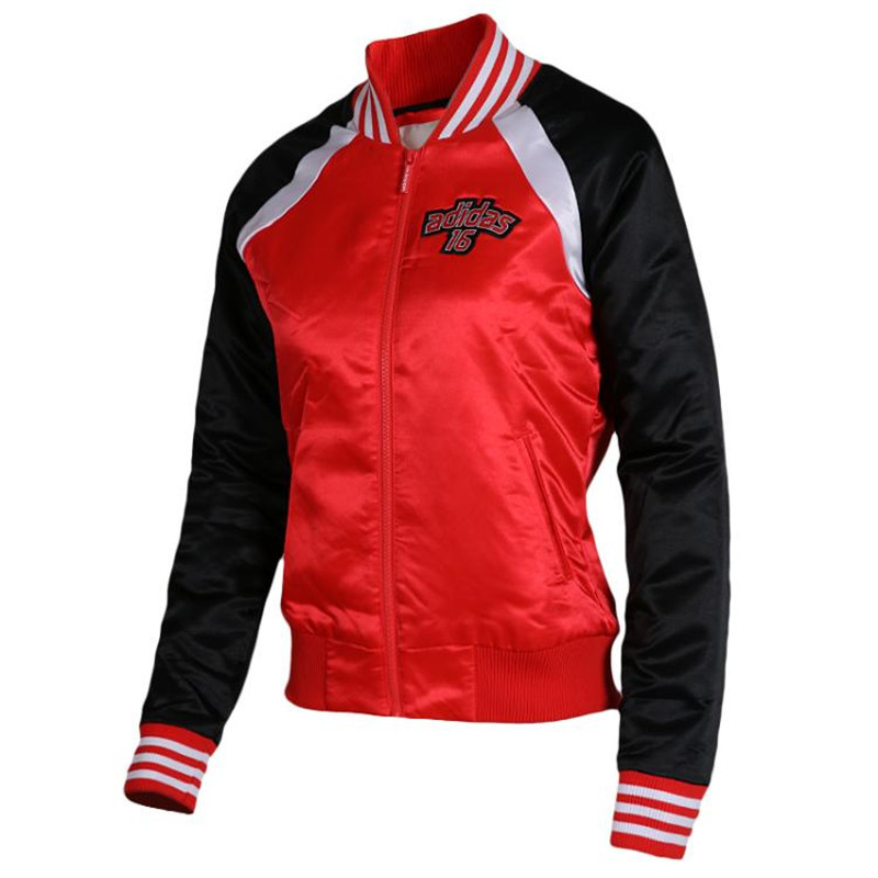 Adidas/阿迪达斯 NEO女子夹克 立领运动休闲棒球服外套|AK1255 L(170/92A) AK1255