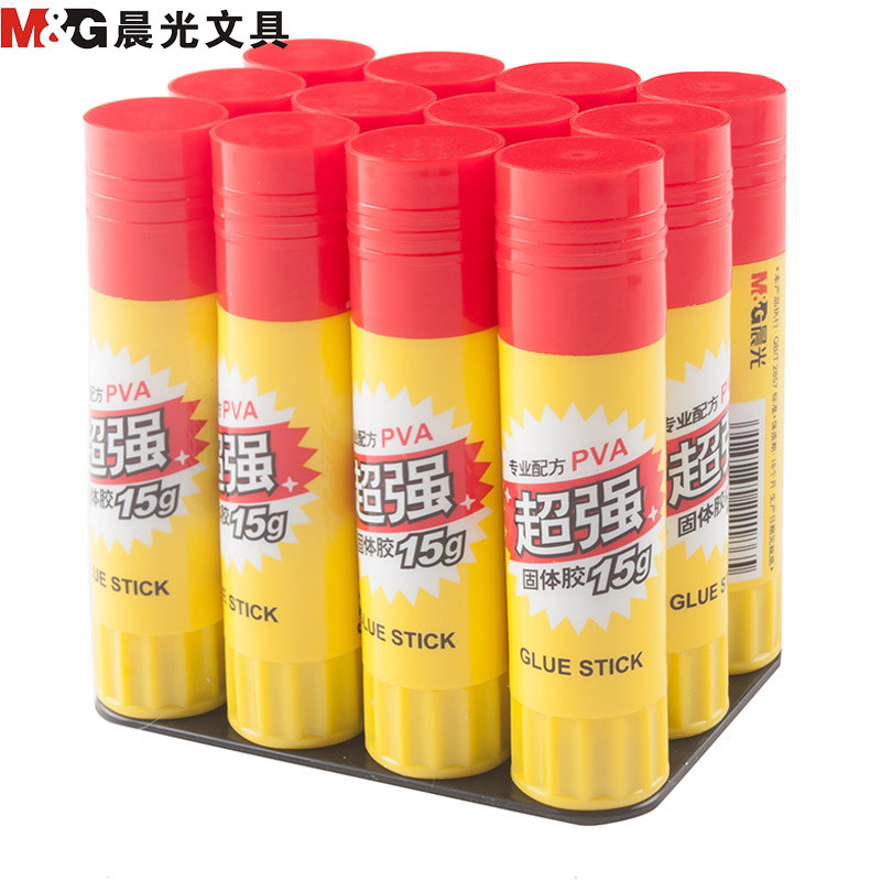 晨光(M&G)ASG97154 15g固体胶12支装强粘度固体胶胶棒胶水固体胶学生办公用品财务用品 胶带/胶水/胶棒