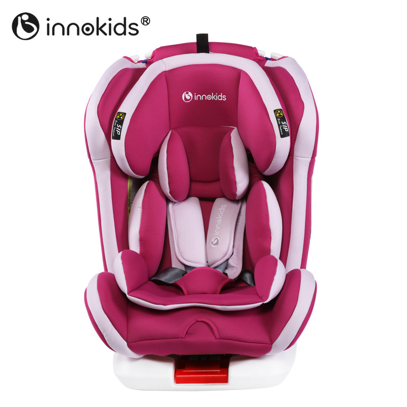 Innokids汽车儿童安全座椅ISOFIX接口 双向安装 宝宝安全座椅 0-12岁 活力红(安全带款）