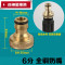 洋子（YangZi）（LANMiu）6分快速取水器草坪园林塑料阀门插杆洒水栓钥匙水管开关接_1 6分全铜奶嘴