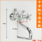 洋子（YangZi）（LANMiu）上市全铜明装厨房冷热水龙头挂墙式洗菜盆厨房阳台水槽龙头_1 十字轮横式款20cm管