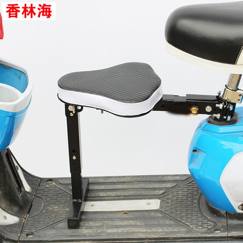洋子（YangZi）电动车儿童座椅前置折叠通用快拆围栏安全宝宝坐电瓶车小孩座椅子_1 黑色单座