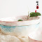 洋子（YangZi）日居仕日式陶瓷餐具创意泡泡饭碗家用米饭碗大面碗小汤碗吃饭碗_1 面碗-蓝