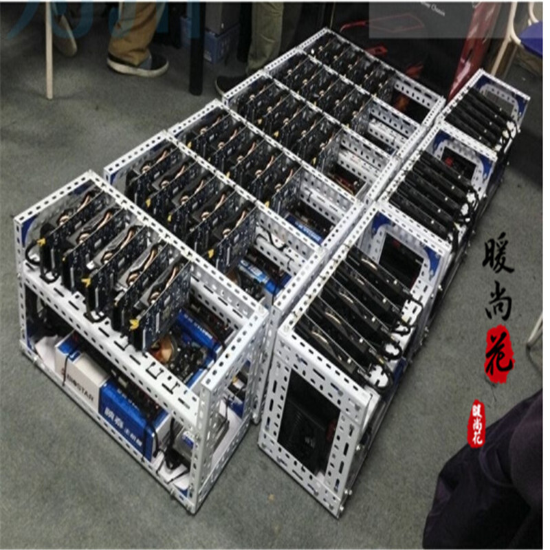洋子（YangZi）矿机架挖矿机架子设备散热架以太坊多显卡4-6固定机矿架支架特惠促销70_1 70*35*80=双层12卡