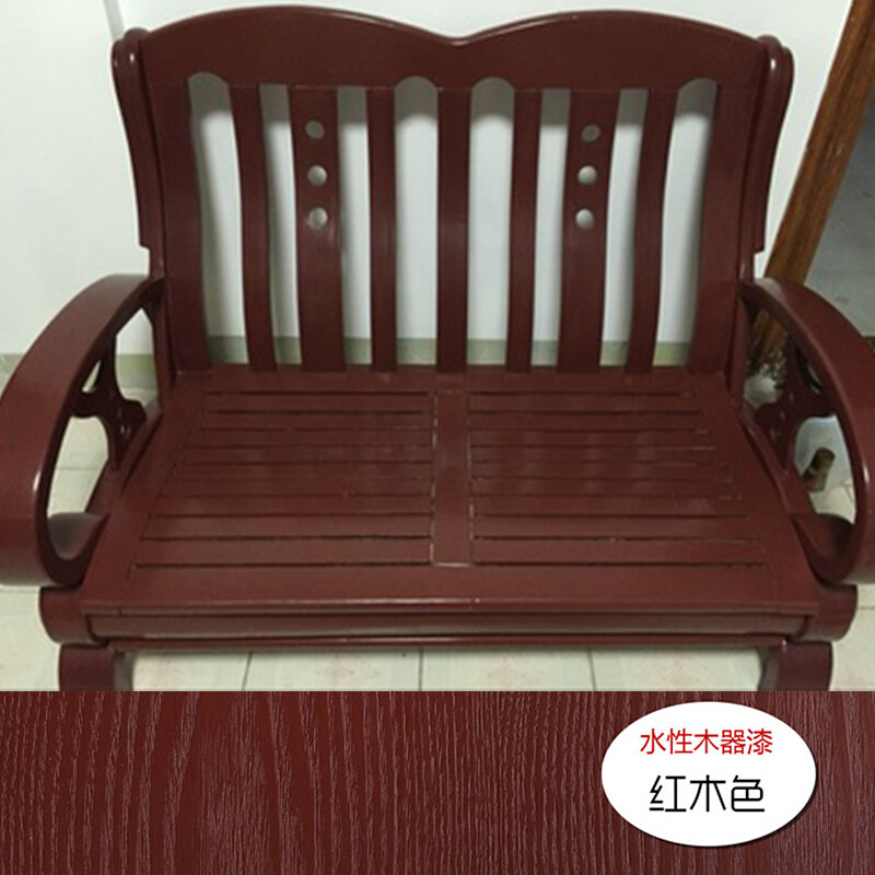 洋子（YangZi）掘优水性木器漆仿古木纹漆做旧红木白色家具翻新油漆复古透明清漆_1 实色红木色