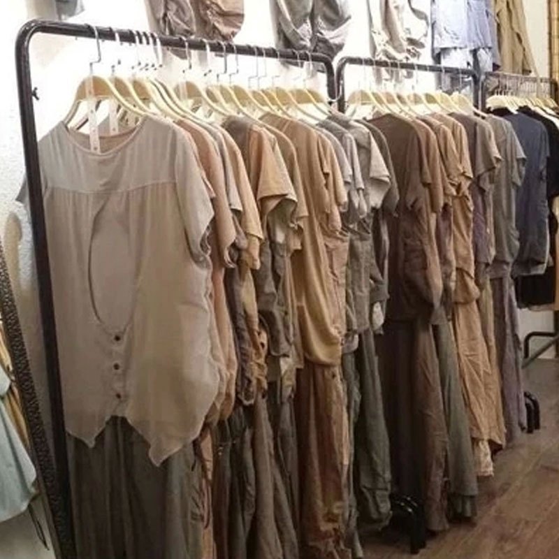 铁艺衣架杆服装店男女货架展示架落地式中岛架侧挂架衣服架子多色多款多功能时尚创意服装店家具服_1_1 长120宽40高130cm