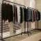 铁艺衣架杆服装店男女货架展示架落地式中岛架侧挂架衣服架子多色多款多功能时尚创意服装店家具服_1_1 长80宽40高130cm