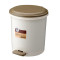 新年家用脚踏垃圾桶办公纸篓卫生间垃圾桶有盖卫生桶圆形方形客厅_7 大号8.5L欧尚米147