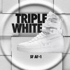 NikeSFAF1男子AirForce1纯白高帮休闲板鞋903270-100 白/白 44