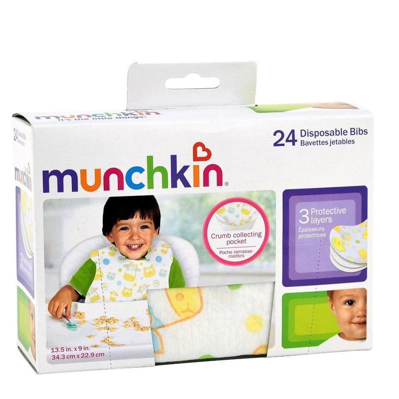 Munchkin 满趣健/麦肯齐 婴幼儿 一次性纸围嘴围兜/饭兜 24/盒