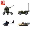 小鲁班军事系列 创意军事基地玩具模型6岁以上男孩益智玩具 战狼特种部队