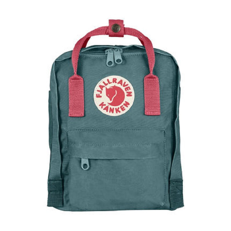 Fjallraven 瑞典北极狐 男女通用经典款 Kanken Classic 轻便防水耐用双肩包背包 23510 霜绿色/桃粉664-319