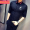 酒店KTV夜场少爷服装夏季酒吧短袖衬衫男服务生工作制服潮_2 3XL 黑色A106-1-CS18