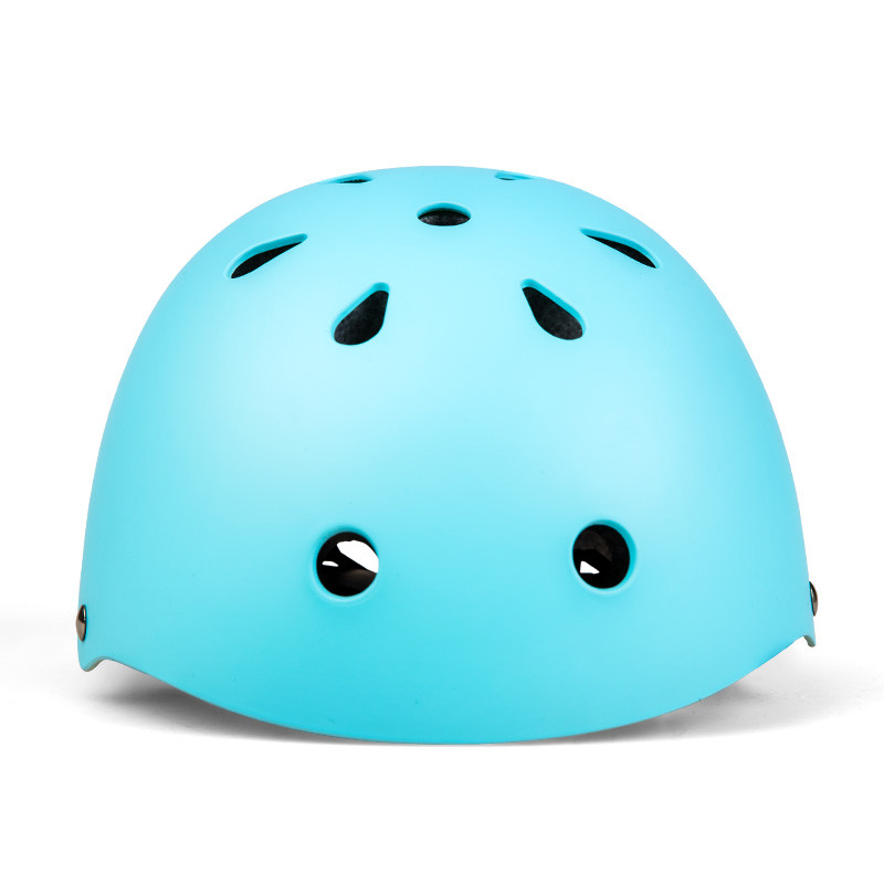 QiCYCLE骑记儿童安全头盔自行车滑板车头盔男女孩四季护具头盔帽 水蓝色