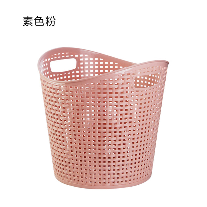 脏衣篓浴室洗衣篮家用塑料脏衣篮大号衣物收纳筐玩具衣服整理篮_1 素色粉