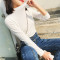 18款式曾小咸半高领打底衫女长袖2018春装新款百搭修身T恤紧身上衣女 均码 棕色