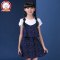 皮尔熊女童吊带连衣裙夏季2018新款儿童12-15岁中大童夏装韩版女孩裙子PBQ5841 宝蓝色 150cm