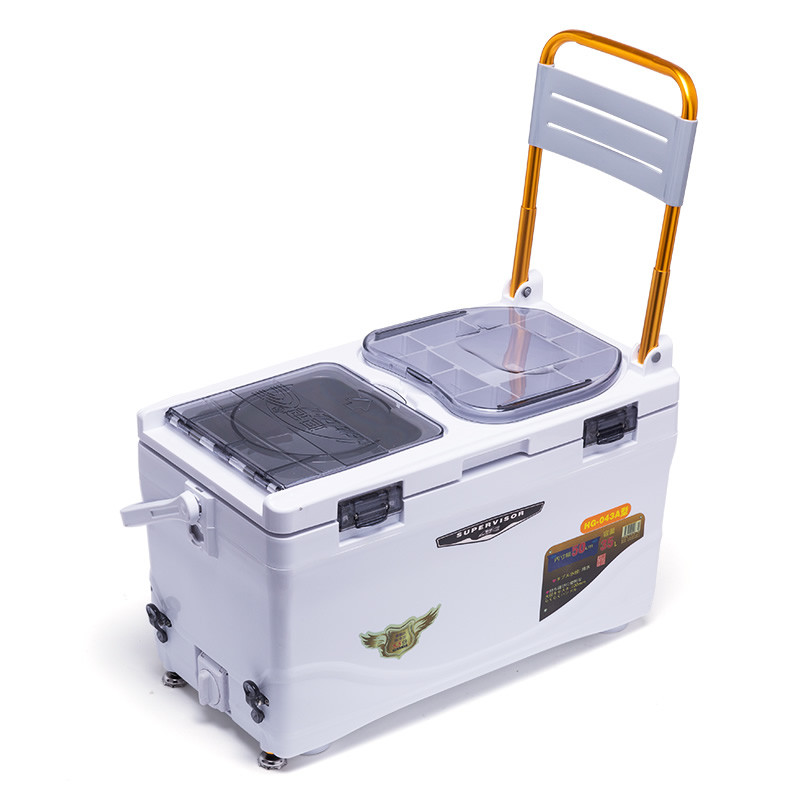 恒冠hg-043钓箱多功能钓鱼箱台钓箱装鱼垂钓箱带伸缩腿靠背台钓钓箱 a