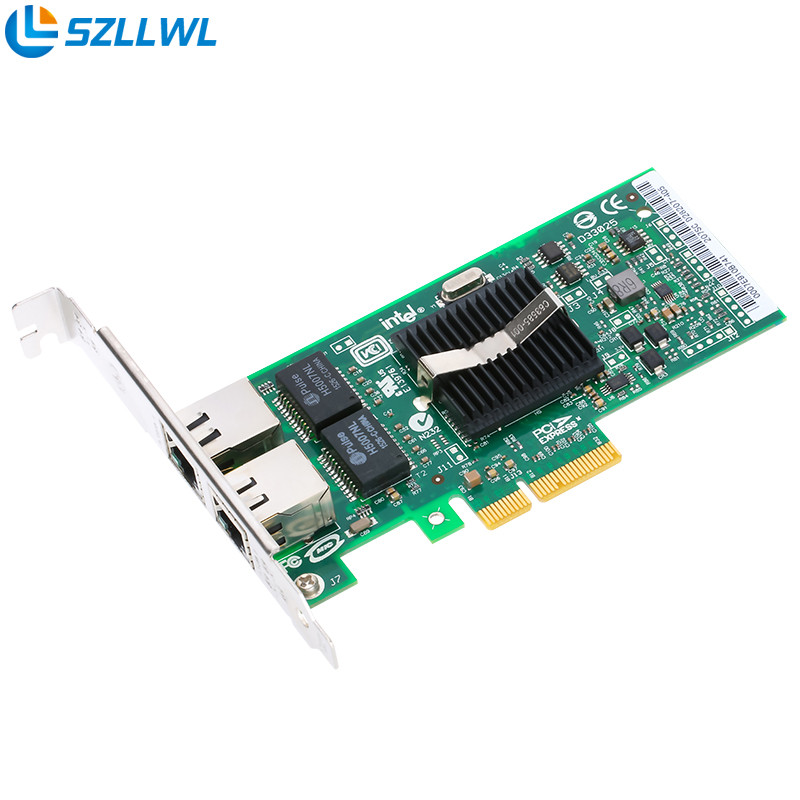 SZLLWL InteI82571经典82571网卡 Intel9402PT pci-e千兆网卡 双口服务器网卡