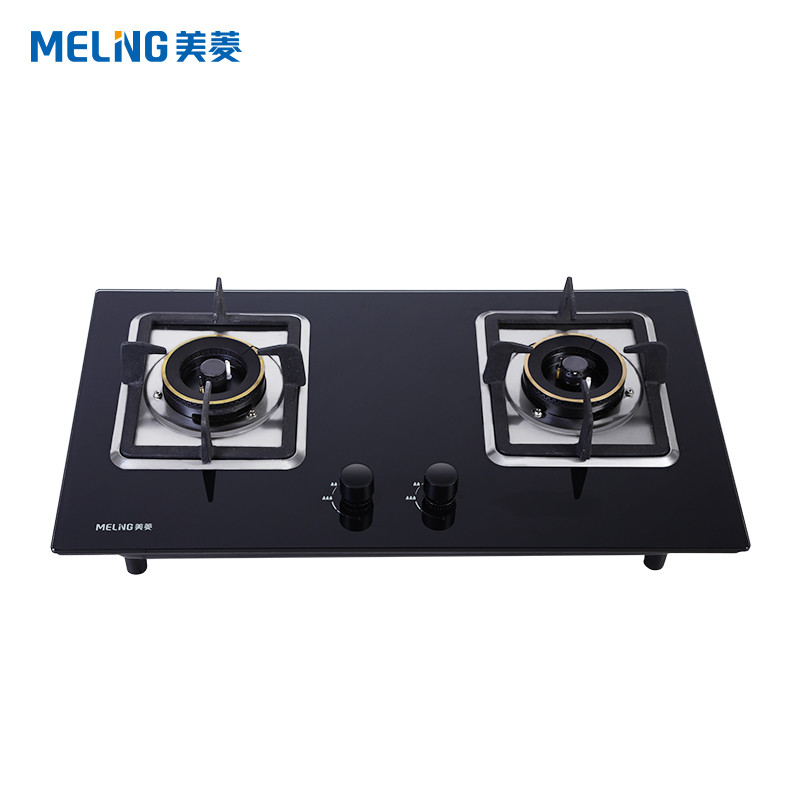 美菱（MeiLing）燃气灶QB23（MB512） 台钳两用双眼灶具钢化玻璃多重保护煤气灶具 4.0KW大火力（天然气）