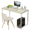 电脑台式桌家用电脑桌现代办公桌学习桌子简约书桌经济型简易桌子 100cm核桃木升级
