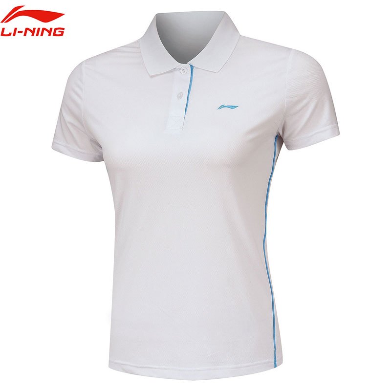 李宁运动T恤短袖女翻领polo女士运动衫 APLL202-3 4XL
