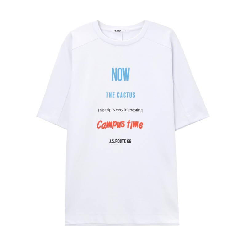 美特斯邦威短袖T恤男夏装胸前印花针织726257_1 185/104B/XXL 白色组