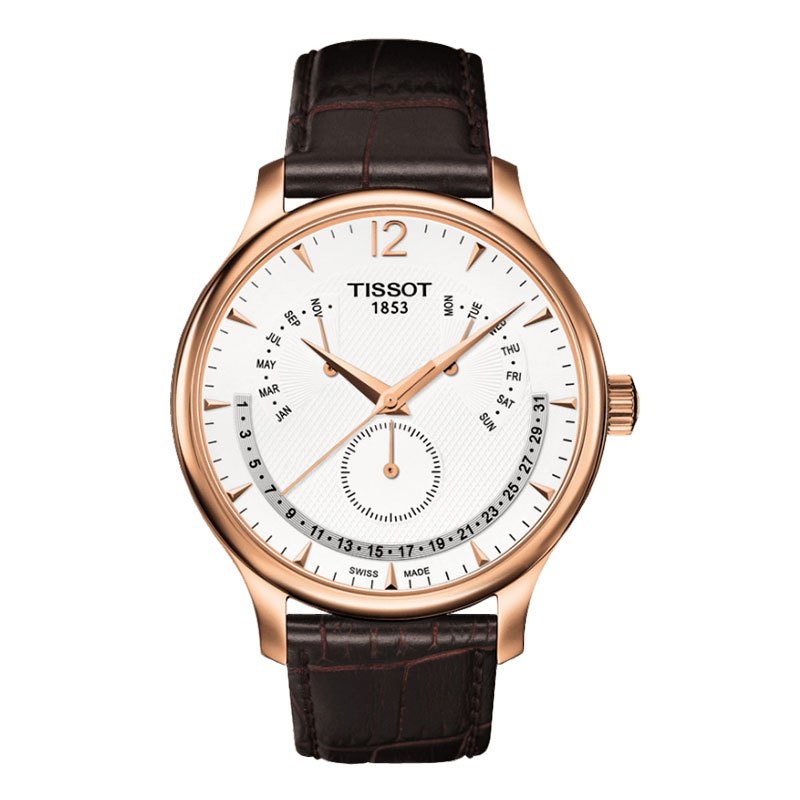 天梭(TISSOT) 俊雅系列 皮革表带 石英男士腕表 T063.637.36.037.00